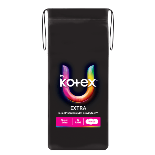 U By Kotex Extra Super Pads With Wings