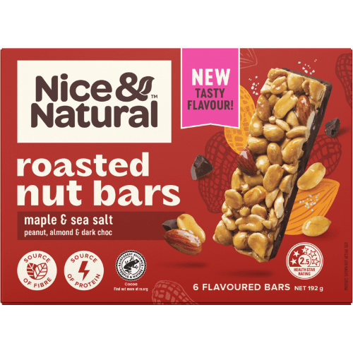 Nice & Natural Maple & Sea Salt Roasted Nut Bars