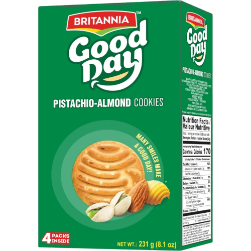 Britannia Good Day Pistachio-Almond Cookies