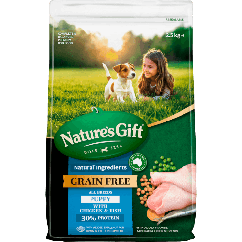 Nature's Gift Grain Free Chicken & Fish Puppy Dry Food 2.5 kg