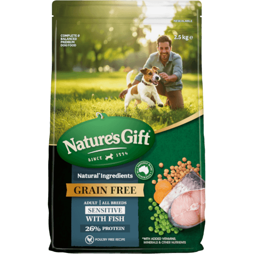 Nature's Gift Grain Free Sensitive with Fish Dry Adult Dog Food