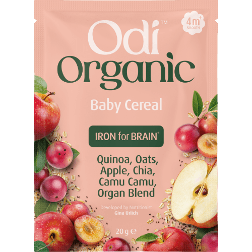 Odi Organic Baby Cereal 4m+ Iron for Brain