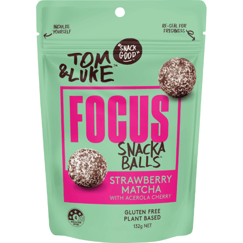 Tom & Luke Strawberry Matcha with Acerola Cherry Snackaballs