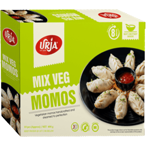 Urja Mix Veg Momos + Chutney