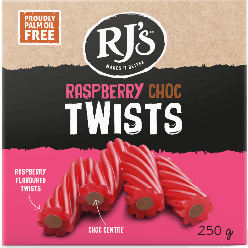 RJ's Raspberry Choc Twists Gift Box