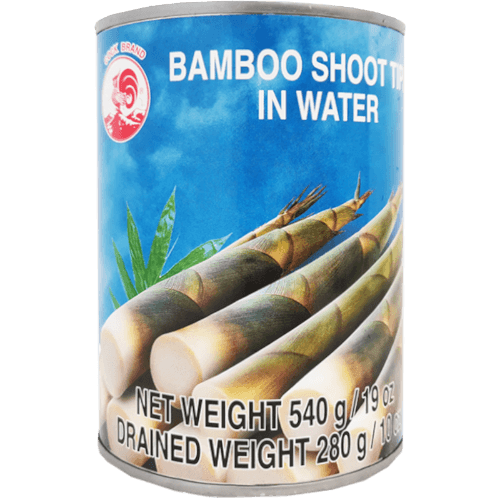 Cock Brand Canned Bamboo Shoot Tips in Water