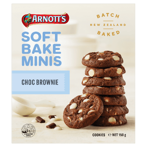 Arnott's Soft Bake Minis Choc Brownie Cookies