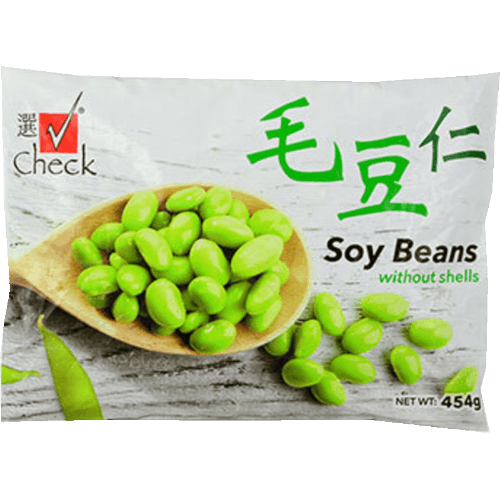 Check Frozen Soy Beans without Shells
