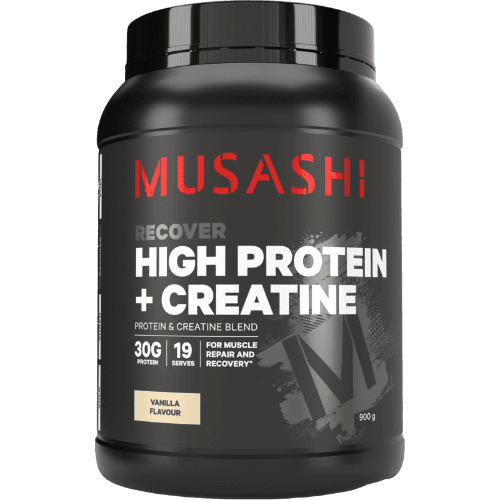 Musashi High Protein + Creatine  Vanilla Flavour Powder