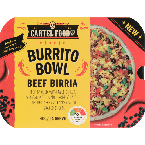 Cartel Food Co Beef Birria Burrito Bowl