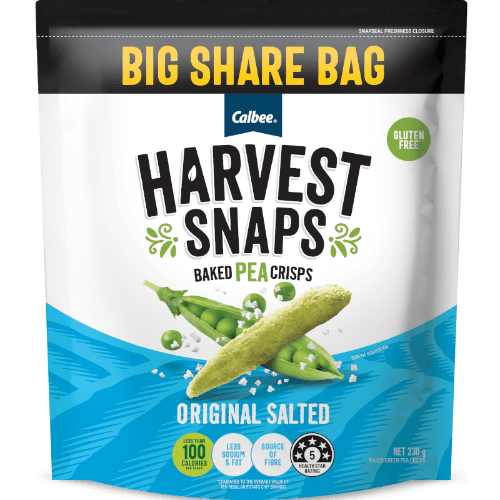 Calbee Harvest Snaps Original Salted Pea Crisps