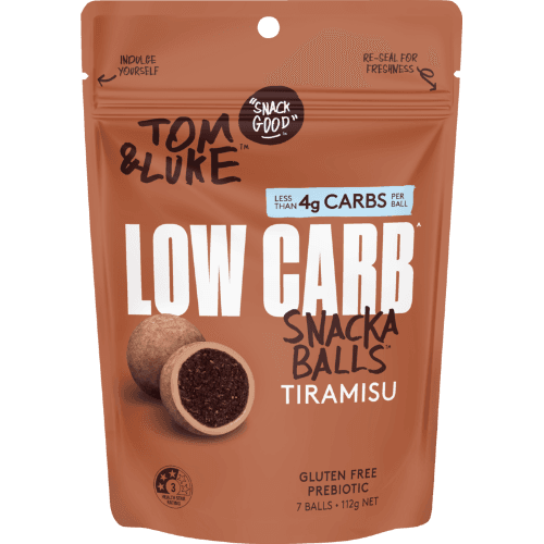 Tom & Luke White Chocolate Coated Tiramisu Low Carb Snackaballs