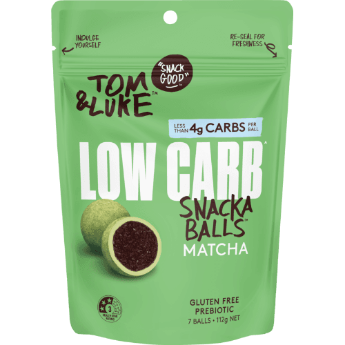 Tom & Luke White Chocolate Coated Matcha Low Carb Snackaballs