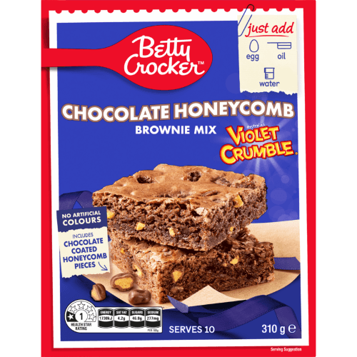 Betty Crocker Violet Crumble Chocolate Honeycomb Brownie Mix