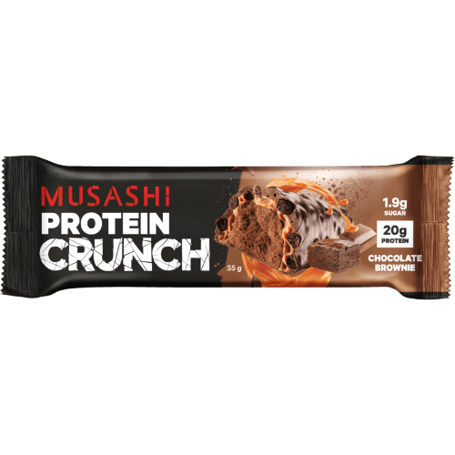 Musashi Chocolate Brownie Protein Crunch Bar