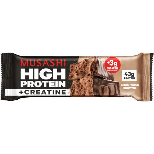 Musashi Choc Fudge High Protein +Creatine Bar