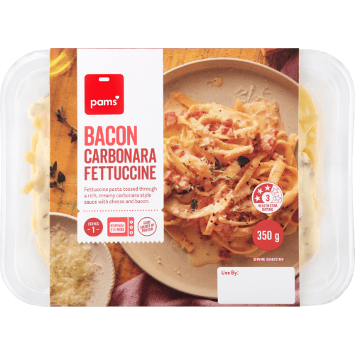 Pams Bacon Carbonara Fettuccine