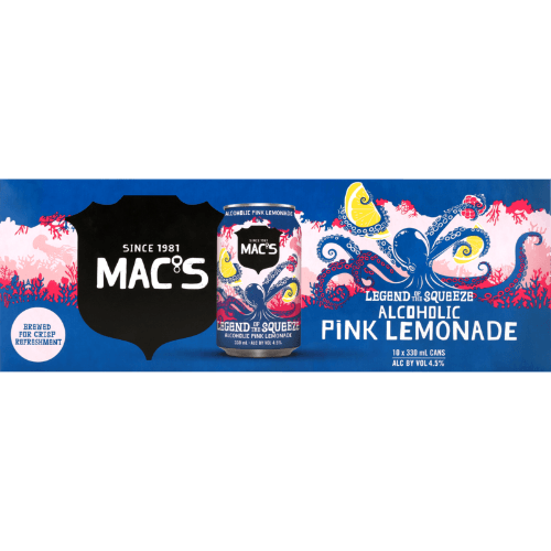 Mac's Alcoholic Pink Lemonade Cans
