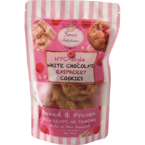 Sanaz Bakehouse NYC-Style White Chocolate Raspberry Cookies