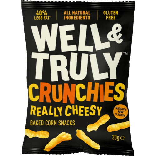 Well & Truly Crunchies Really Cheesy Chips