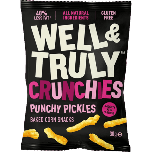 Well & Truly Crunchies Punchy Pickles Chips