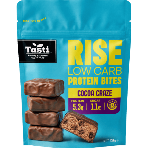 Tasti Rise Cocoa Craze Low Carb Protein Bites