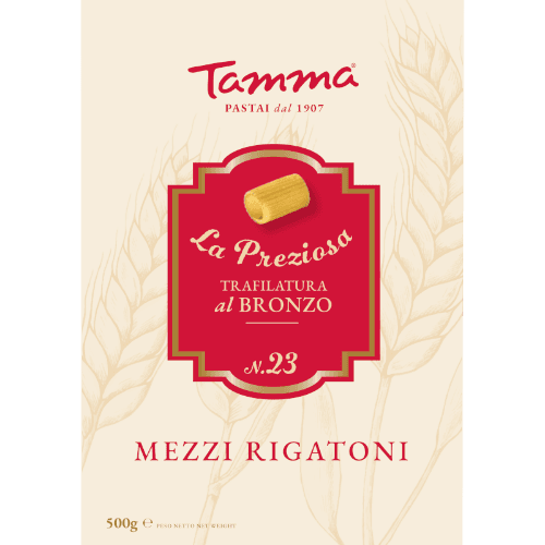 Tamma La Preziosa #23 Mezze Rigatoni Dry Pasta