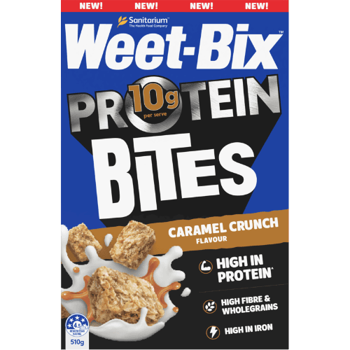 Sanitarium Weet-Bix Protein Bites Caramel Crunch Breakfast Cereal