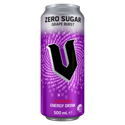 V Zero Sugar Grape Burst Guarana Energy Drink