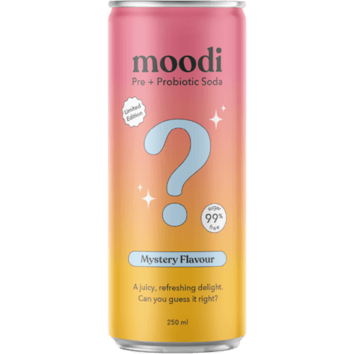 Moodi Mystery Flavour Pre + Probitic Soda