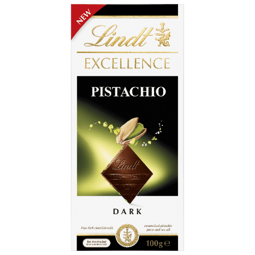 Lindt Excellence Pistachio Dark Chocolate Block