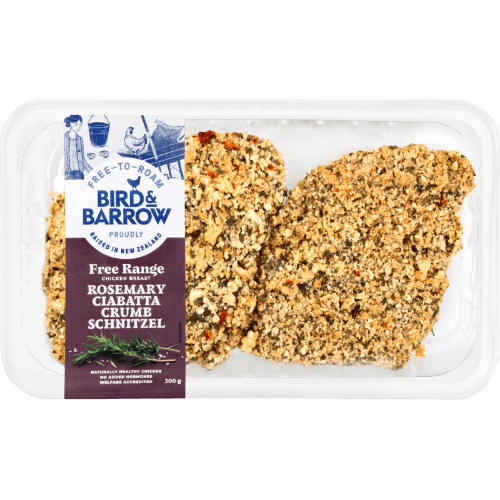Bird & Barrow Free Range Rosemary Ciabatta Crumb Chicken Schnitzel