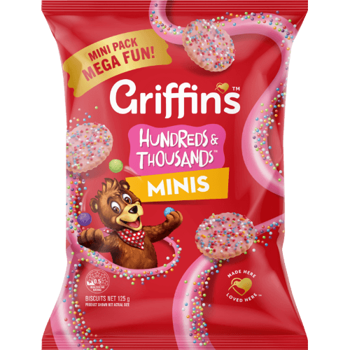Griffin's Hundreds & Thousands Minis Biscuits