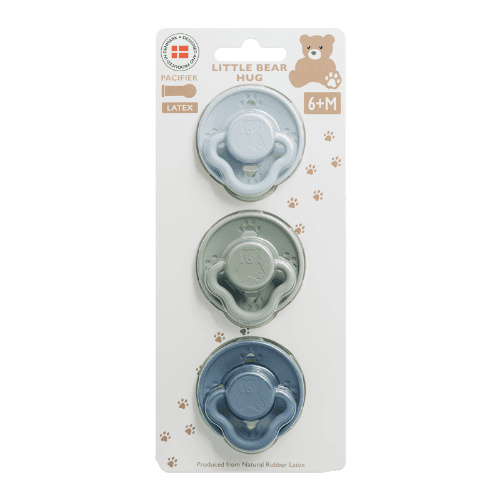 Little Bear Hug Assorted Latex Size 2 Pacifier 3 pack