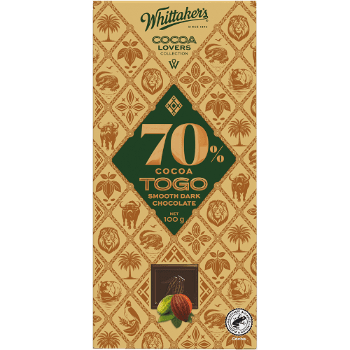 Whittaker's Cocoa Lovers Dark Chocolate 70% Togo