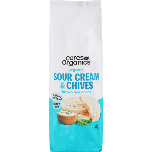 Ceres Organics Sour Cream & Chives Brown Rice Cakes