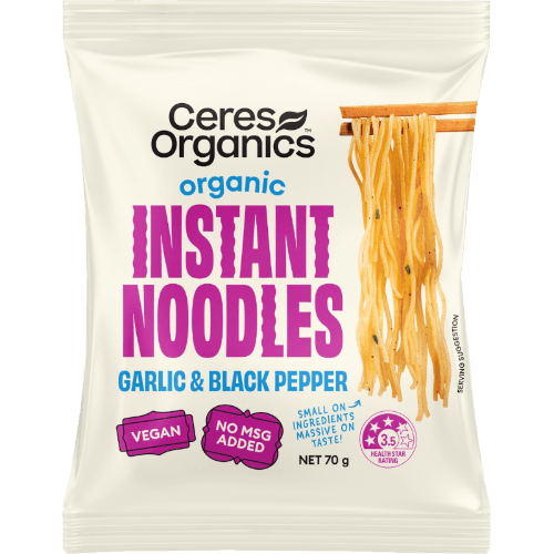 Ceres Organics Garlic & Black Pepper Organic Instant Noodles