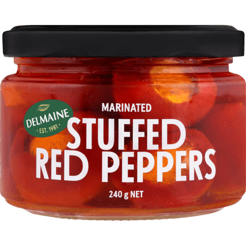 Delmaine Marinated Stuffed Red Peppers