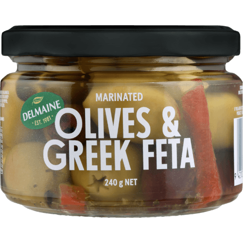 Delmaine Marinated Olives & Greek Feta Antipasto