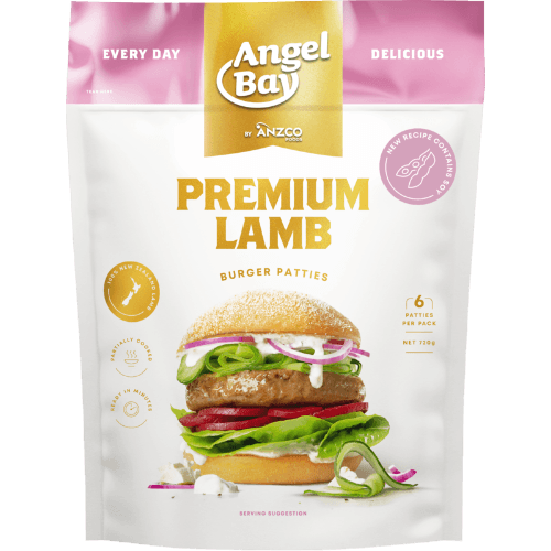 Angel Bay Part Cooked Premium Lamb Burger Patties