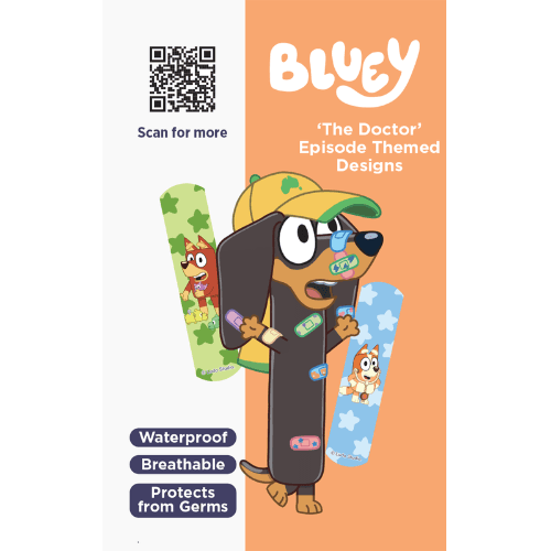 Band-Aid Bluey The Doctor Waterproof Adhesive Bandages