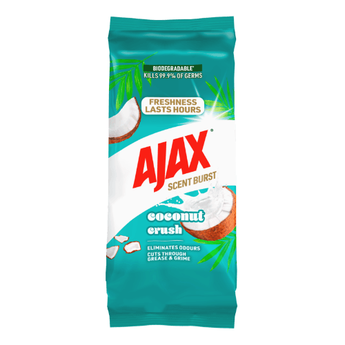 Ajax Scent Burst Coconut Crush Multipurpose Disinfectant Wipes