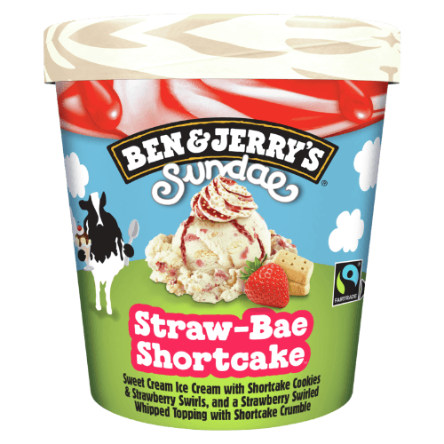 Ben & Jerry's Sundae Straw-Bae Shortcake Ice Cream