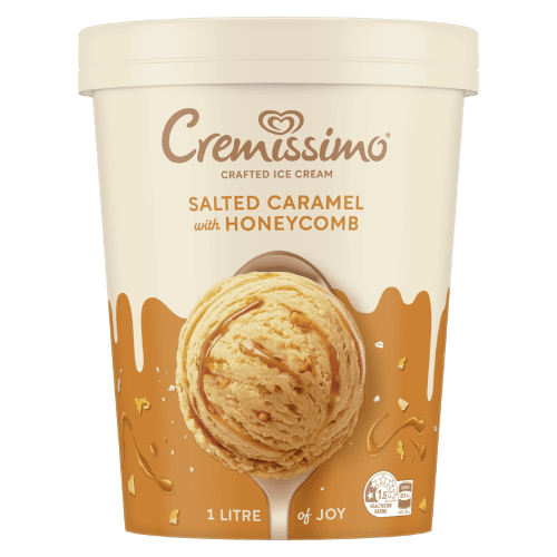 Cremissimo Salted Caramel With Honeycomb Crafted Ice Cream