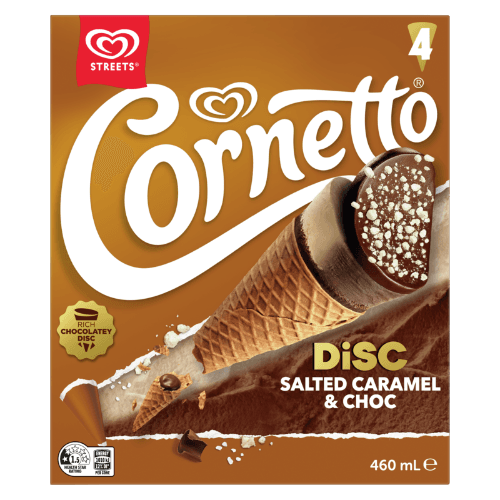 Cornetto Disc Salted Caramel & Choc Frozen Dessert
