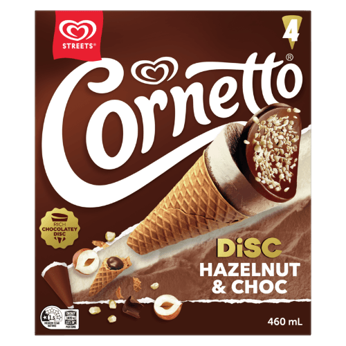 Cornetto Disc Hazelnut & Choc Ice Cream