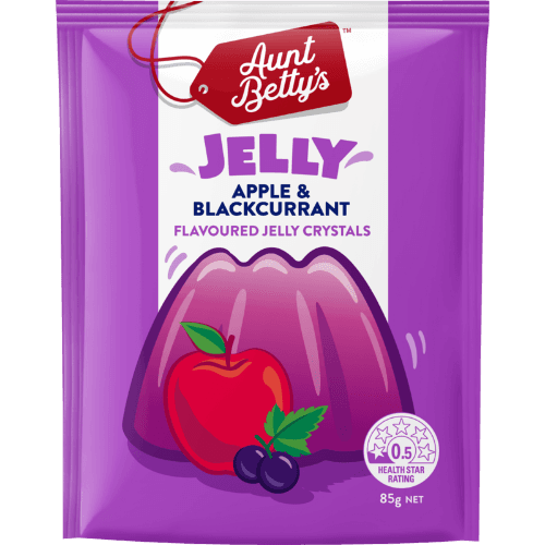 Aunt Betty's Apple & Blackcurrant Flavoured Jelly Crystals