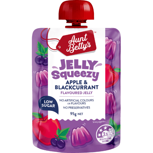 Aunt Betty's Apple & Blackcurrant Flavoured Squeezy Jelly