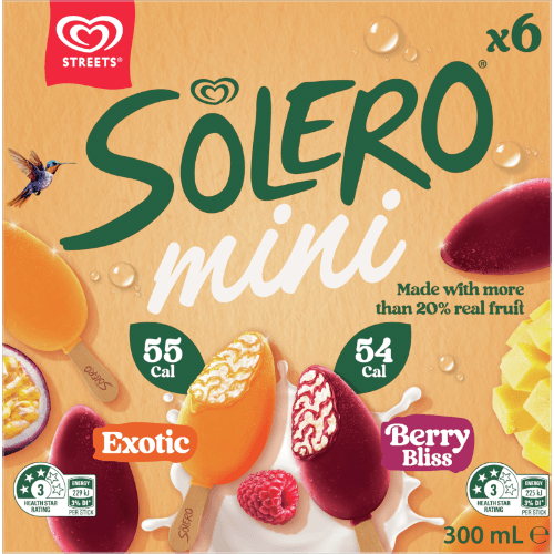 Streets Solero Mini Exotic & Berry Bliss Frozen Dessert