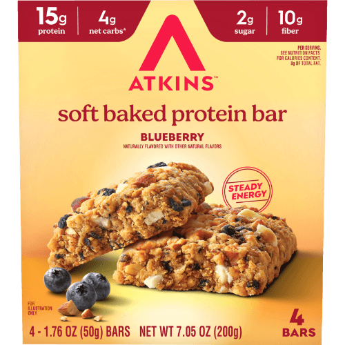 Atkins Blueberry Soft Baked Protein Bar
